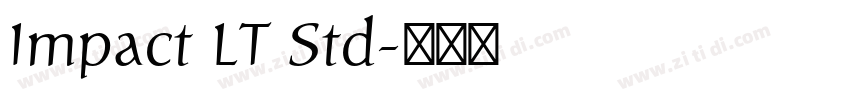 Impact LT Std字体转换